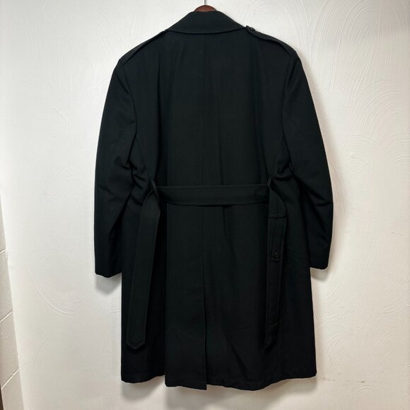 Vintage 1992 Freed & Freed Wool Trench Coat Womens All Weather Military Belted - Picture 4 of 8